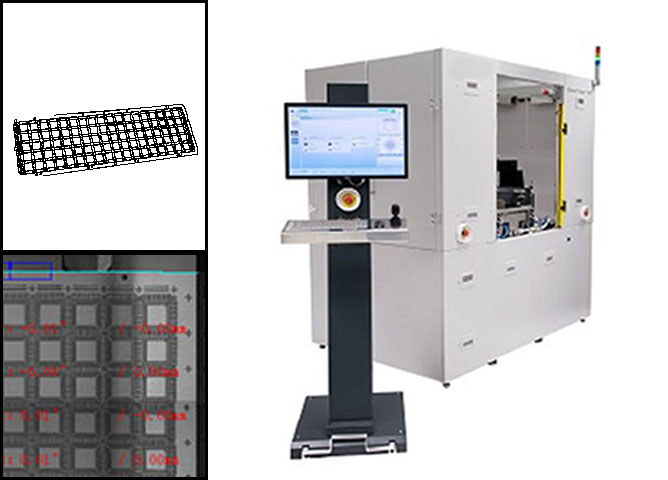 Visual inspection of cold film on semiconductor wire frame